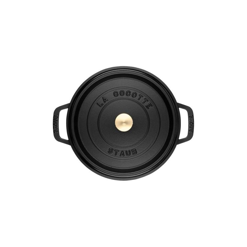 STAUB Round cast iron pot 5.2l black AGD - Produkty/Garnki / patelnie nieelektryczne Your Sports Performance