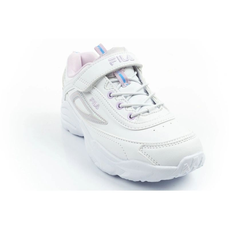 Fila Skye V children's sports shoes for girls with velcro, white Fila