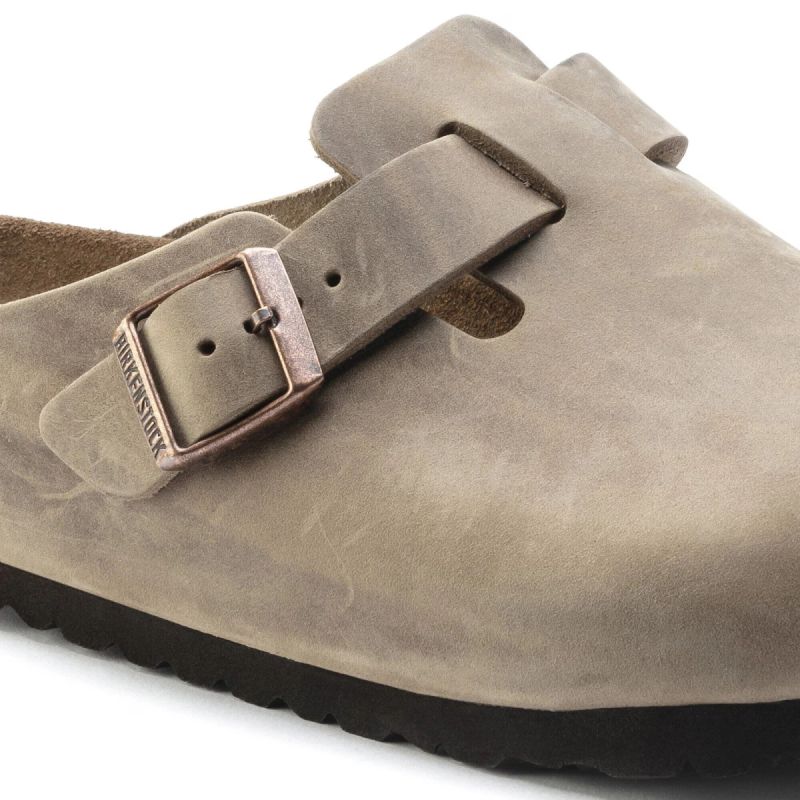 Birkenstock Women's BOSTON BS 1019484 TABACCO BROWN Clogs (Narrow Width)