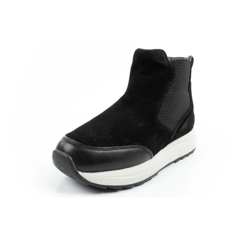 Scholl Beverly Bootie Women's Leather Ankle Boots Black Scholl