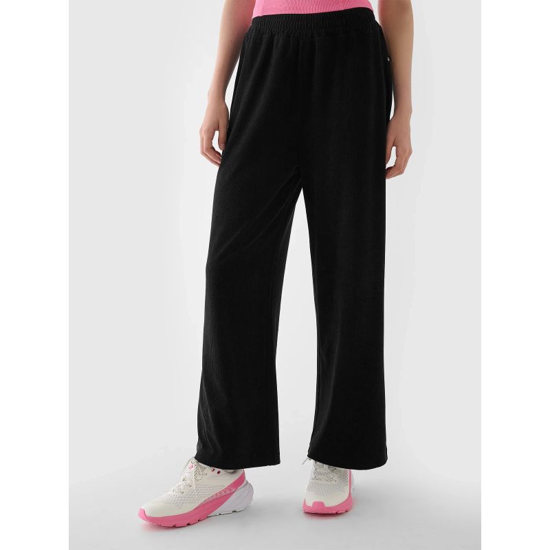 Women's 4F 4FRAW24TTROF1352-20S Velour Wide Leg Sweatpants