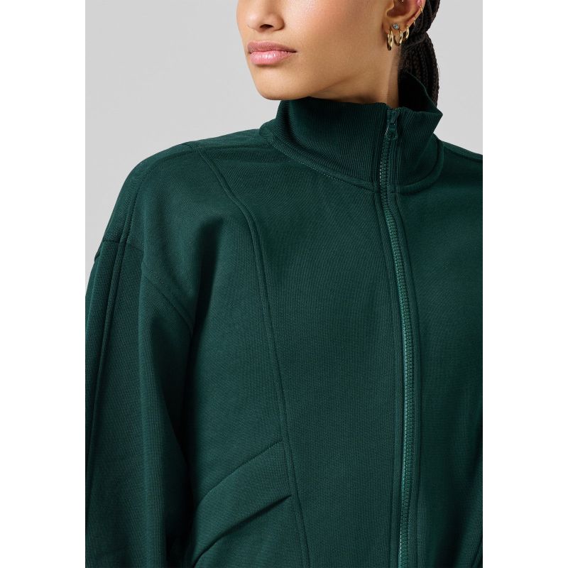 CASALL Comfy Full Zip Sweater, green Casall