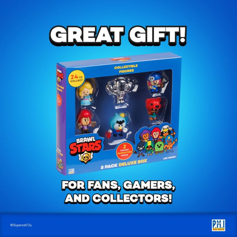 BRAWL STARS S1 FIGURES - 8 PACK DELUXE BOX VER.B (Gry i zabawki) Figurki/Kolekcjonerskie Your Sports Performance
