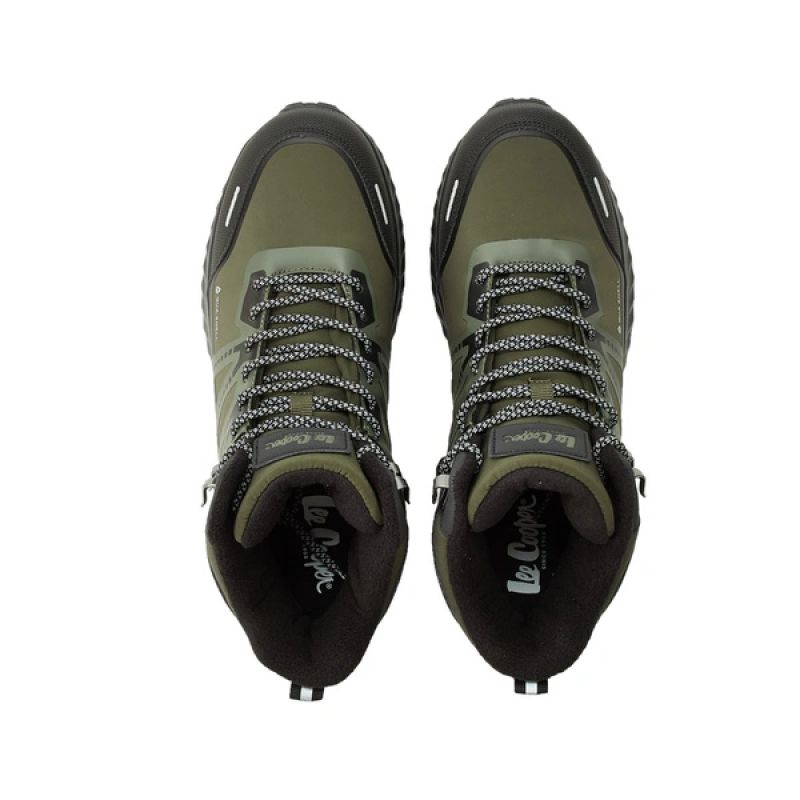 Lee Cooper Men's Winter Trekking Boots, Insulated, Waterproof, Green