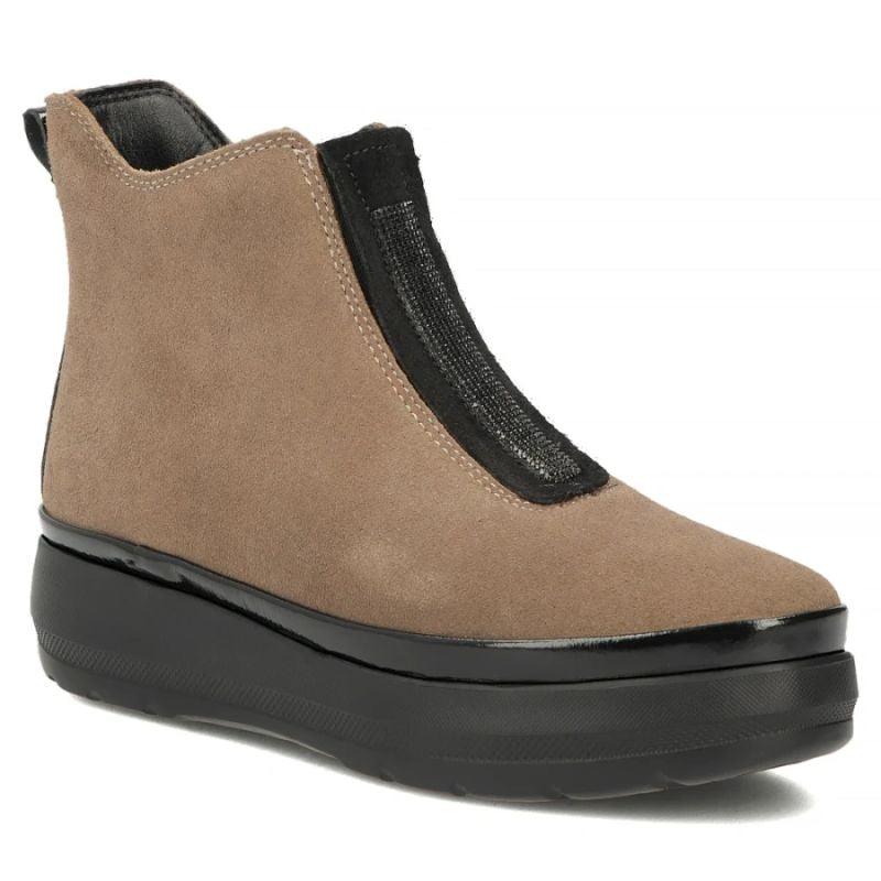 Women's beige platform ankle boots Filippo DBT8264