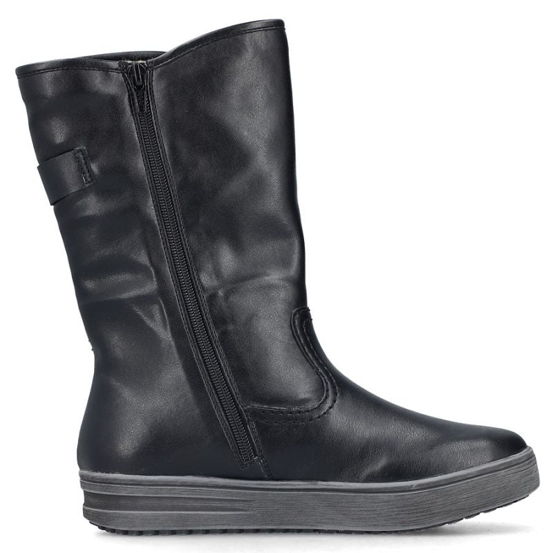 Rieker L2580-00 short insulated black women's boots