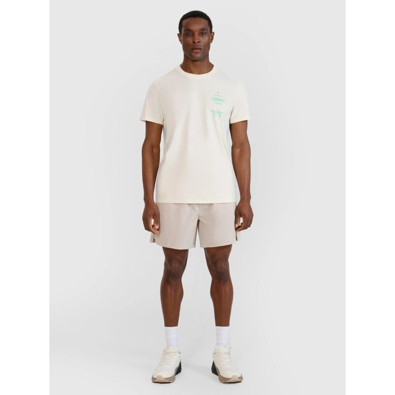 Men's regular printed T-shirt 4F 4FRSS25TTSHM2688-11S *Kategoria tymczasowa Your Sports Performance