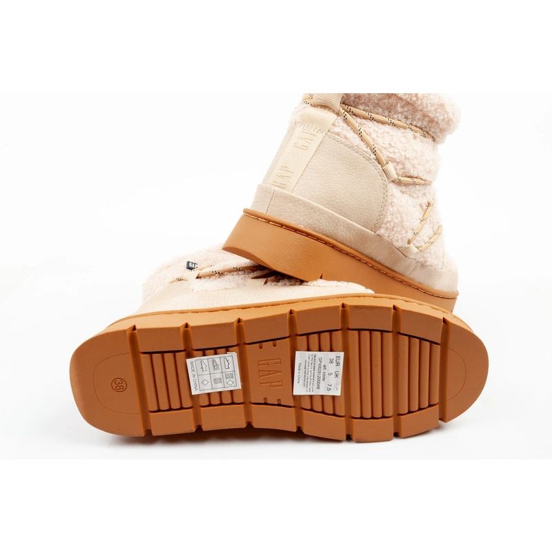 GAP women's shoes Richmond winter ankle boots beige insulated