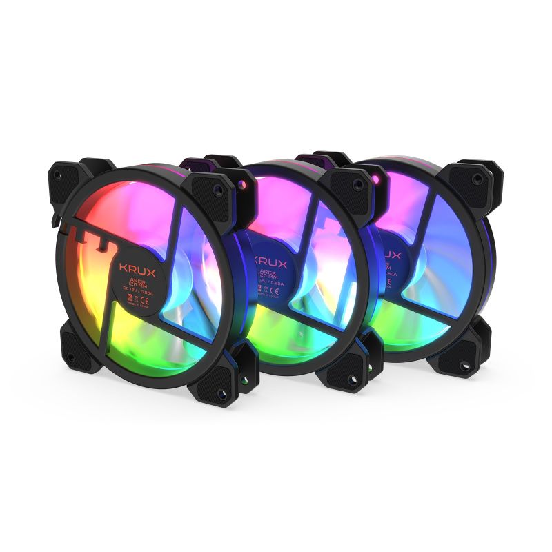 KRUX Lunar ARGB KIT 3x120 MM Fan Set Chłodzenie/Chłodzenie - wentylatory Your Sports Performance