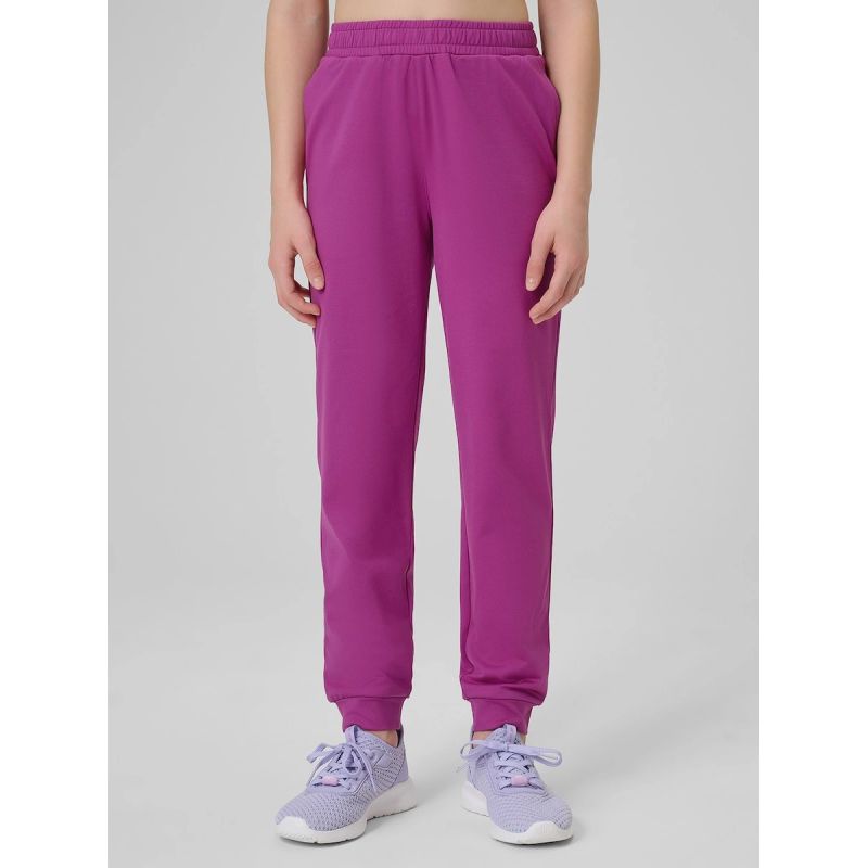 Girls' sports joggers 4F 4FJRSS26TFTRF1458-53S
