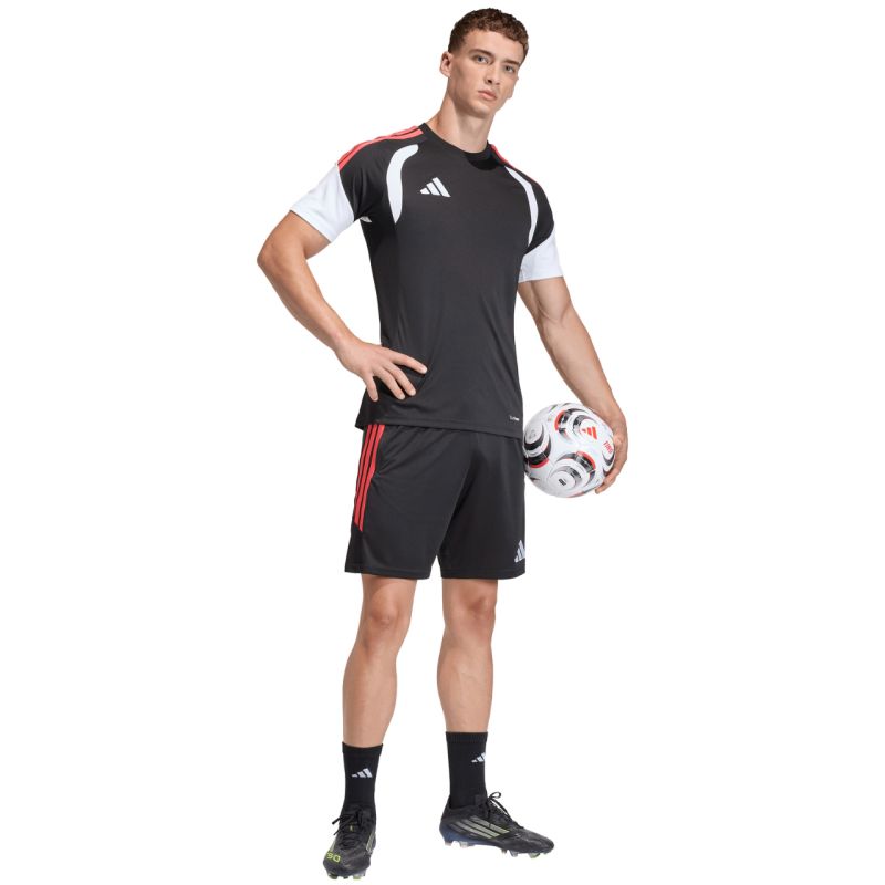 Men's adidas Tiro 26 League Training Shorts Black and Red JY9716 adidas