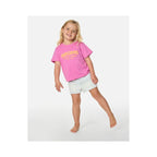 RIP CURL Surf Puff Relaxed Tee - Girl Pink