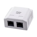 Lanberg OU6-0002-W surface-mounted socket (RJ-45; UTP; white) Kable, gniazda i wtyki/Puszki wyposażone Your Sports Performance