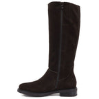 Women’s chocolate-brown leather officer boots Sergio Leone KZ-27-S