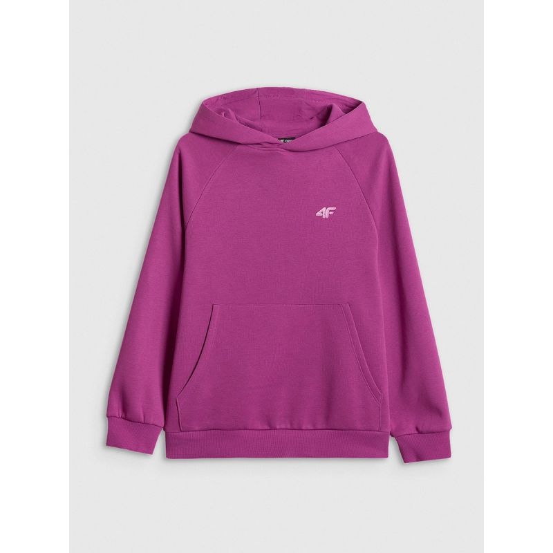Girls' loose sweatshirt with hood 4F 4FJRSS26TSWSF3040-53S 4f