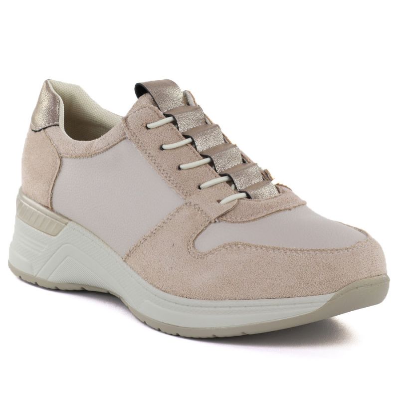 Women's sports shoes classic beige M.Daszyński MR24129 M. Daszyński