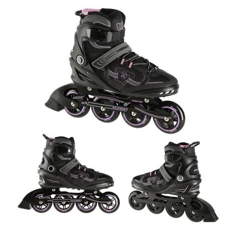 NILS EXTREME NA9157 ROLLER SKATES BLACK AND PURPLE SIZE 42 Import z Action/Skating/Rolki, wrotki Your Sports Performance