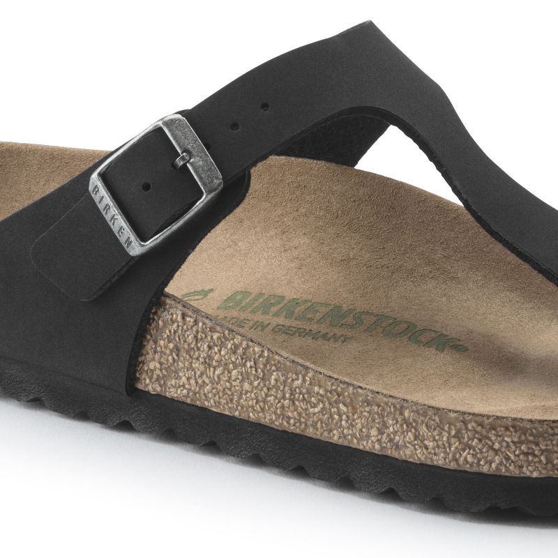 Birkenstock Gizeh Birko-Flor Women's Narrow Black Flip-Flops for Narrow Feet Vegan Black (1020487) Footwear/Lifestyle/Brinkenstock/Japonki Birkenstock