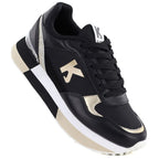 Women's leather sports shoes black Kobbo 100102 Kobbo