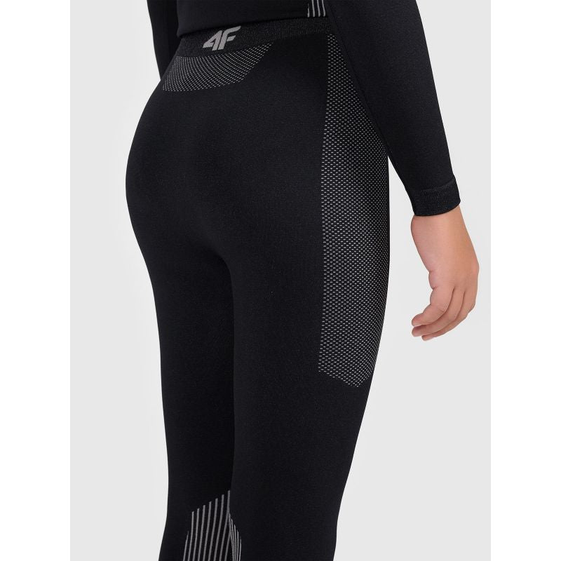 Girls' Seamless Thermal Leggings 4F 4FJWAW26USEAF330-20S
