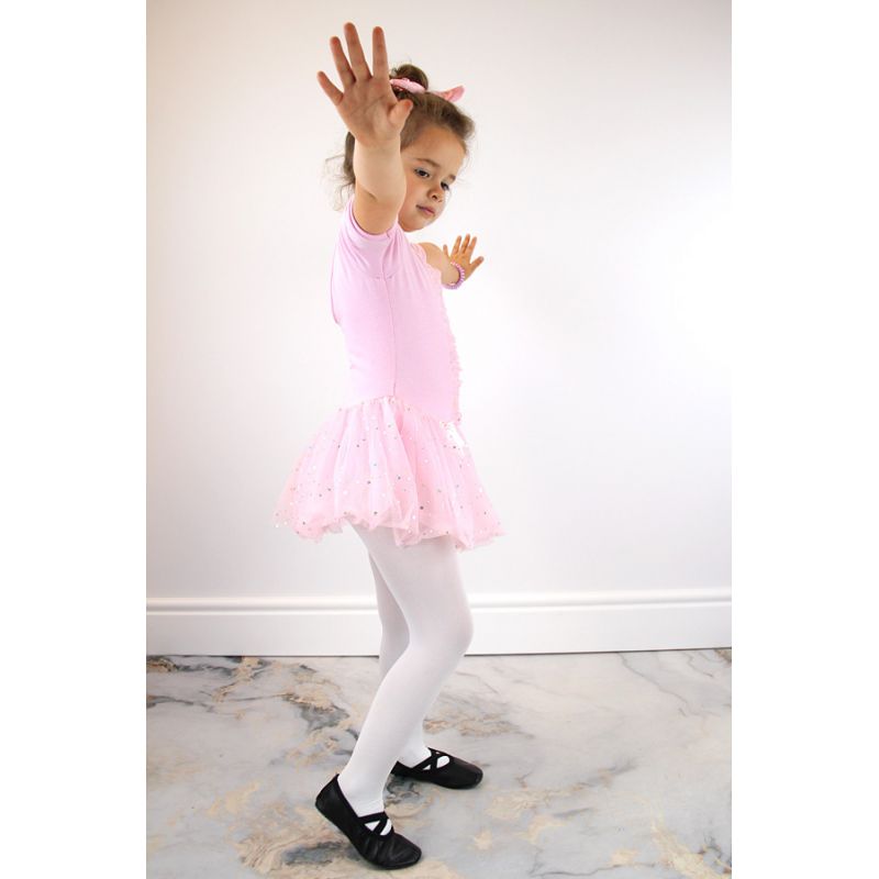 Leather dance shoes with black elastic bands Jr Nazo Footwear/Lifestyle Your Sports Performance