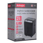 Activejet ASH-2502C shredder, P-4, 28 l, 4x40 mm shreds, 25 sheets, black Urządzenia biurowe/Niszczarki Your Sports Performance