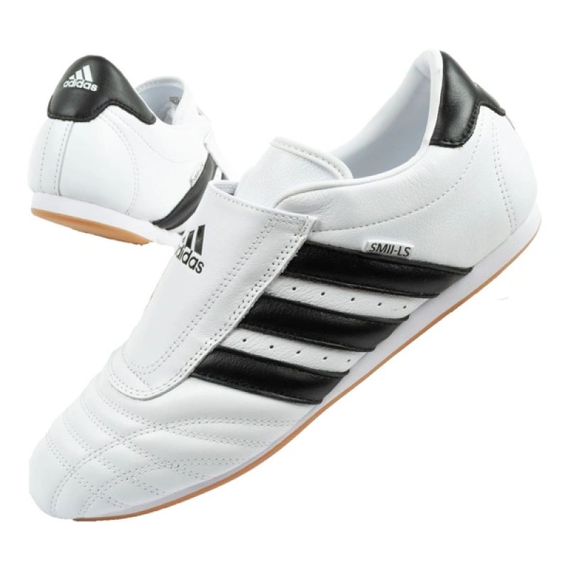 Adidas women's Taekwondo sports shoes white leather slip-on adidas