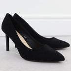 Black suede stiletto pumps Sergio Leone 1339 To be categorized Your Sports Performance