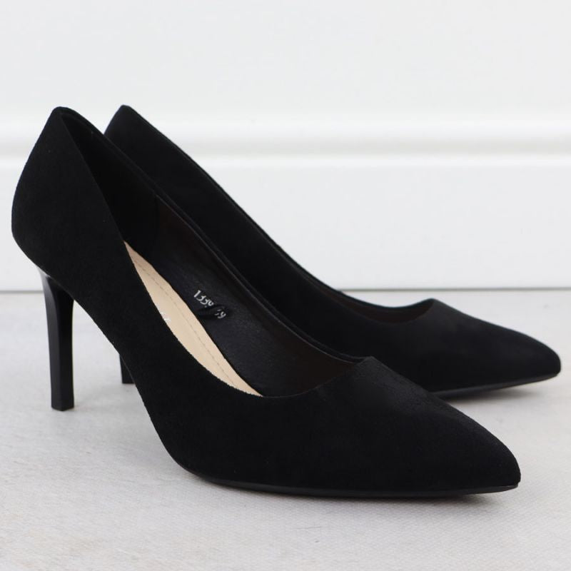 Black suede stiletto pumps Sergio Leone 1339 To be categorized Your Sports Performance
