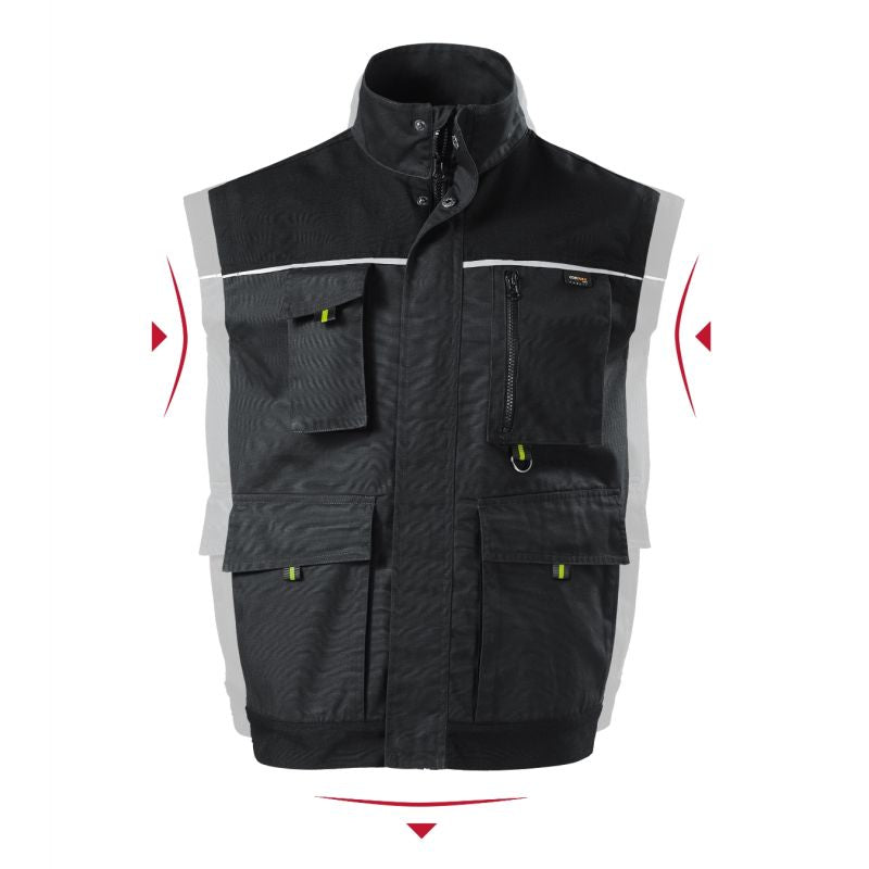 Rimeck Ranger M MLI-W5494 ebony gray vest Clothing/Outdoor/Rimeck Your Sports Performance