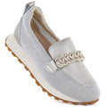 Women's leather sports shoes lords gold Cambell 19392 Cambell