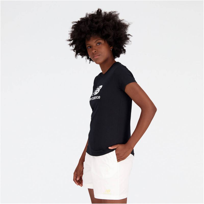 New Balance Essentials Stacked Logo CO BK T-shirt W WT31546BK Clothing/Lifestyle/T-shirts/New Balance New Balance