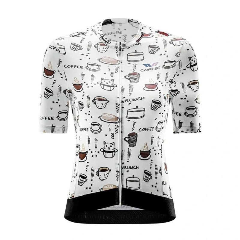 Rockbros 15110005003 Women's Short Sleeve Cycling Jersey S - White