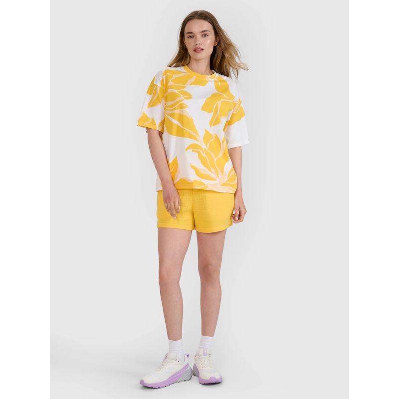 Women's oversize printed T-shirt 4F 4FRSS25TTSHF2692-90A *Kategoria tymczasowa Your Sports Performance