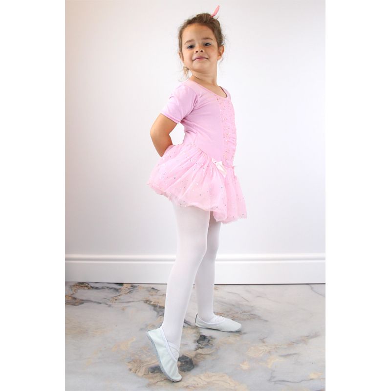 Leather ballet shoes with white elastic bands Jr Nazo Footwear/Lifestyle Your Sports Performance