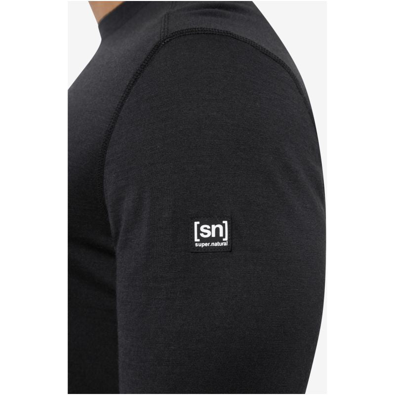 Men's Long-Sleeve Shirt SUPER.NATURAL M SIERRA140 LS black