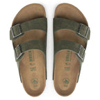 Birkenstock Arizona Vegan Microfaser Regular Women's-Men's Desert Dust Thyme Flip-Flops for Wide Feet Vegan (1024550) Footwear/Lifestyle/Birkenstock/Klapki/chodaki Birkenstock