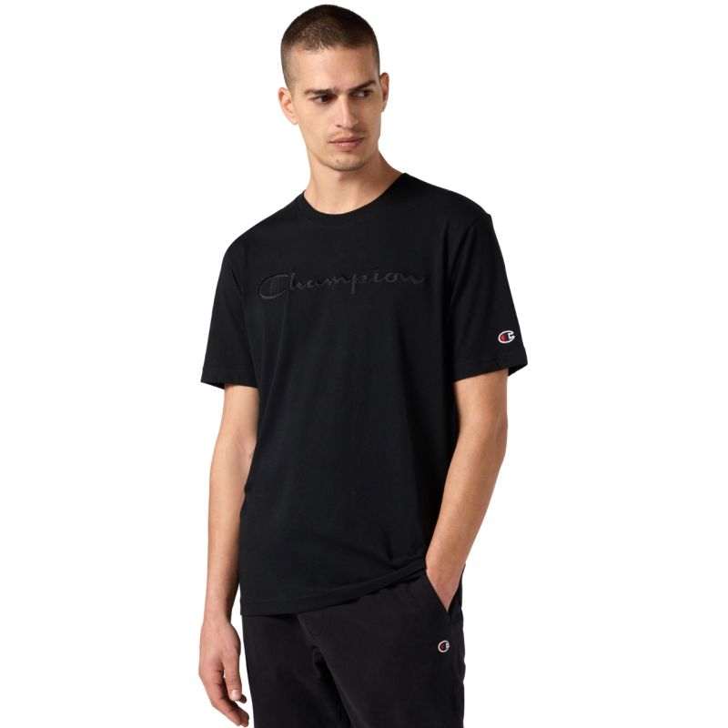 Men's Champion SS Tee Black 220273 KK001 In preparation Your Sports Performance