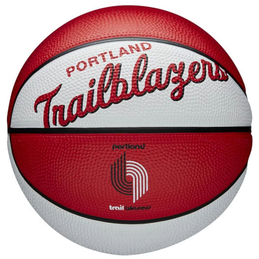 Wilson Team Retro Portland Trail Blazers Mini Ball WTB3200XBPOR Accessories/Balls/Basketball Your Sports Performance