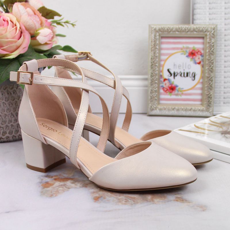 Sergio Leone W SK365B strappy sandals in pearl beige Footwear/Outdoor Your Sports Performance
