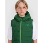 Boy's down vest with synthetic filling 4F 4FJRAW25TVJAM324-41S 4f
