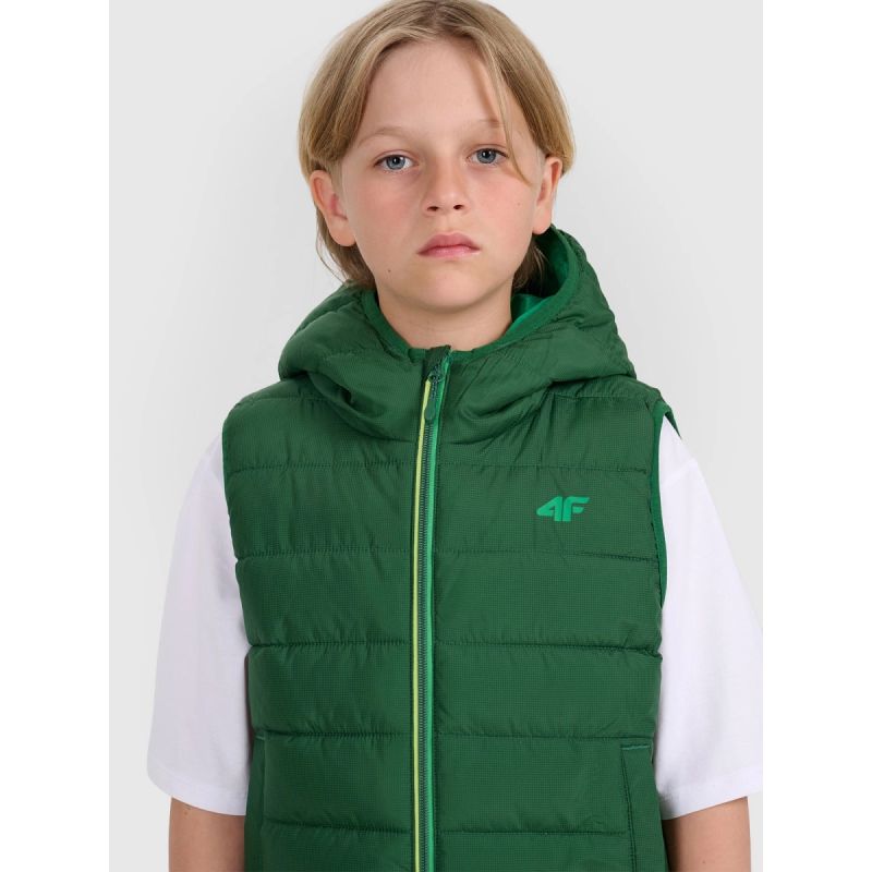 Boy's down vest with synthetic filling 4F 4FJRAW25TVJAM324-41S 4f