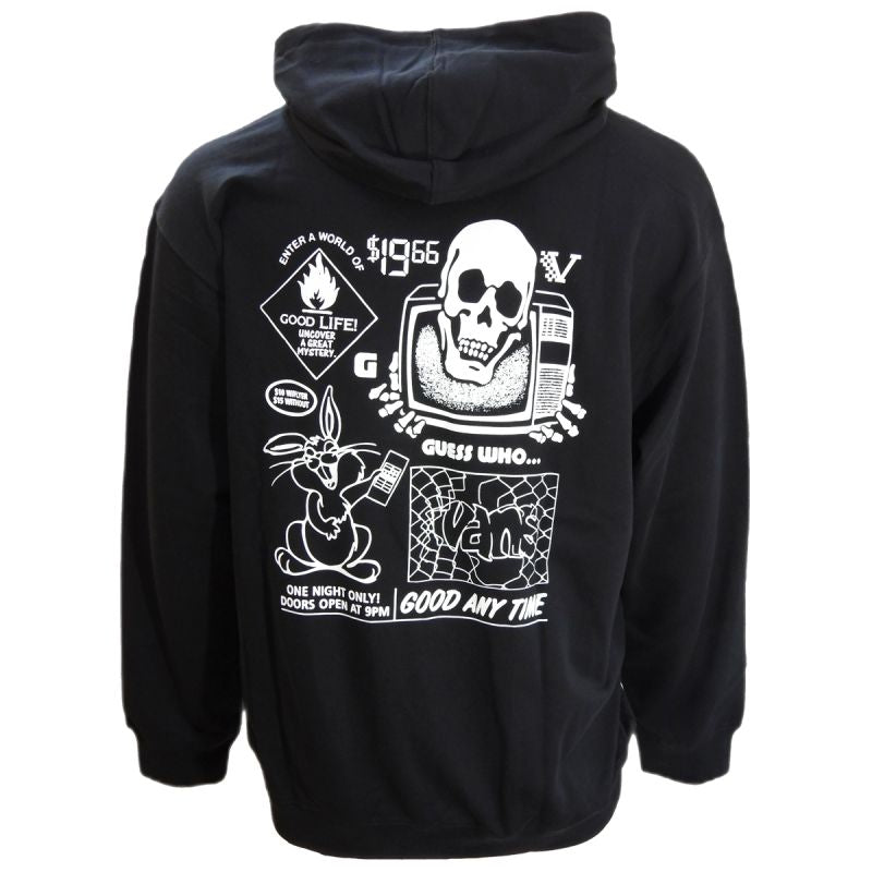 Vans Black Crazy Eddy 66 Loose Pullover Hoodie - VN000JE7BLK Odzież/Odzież na co dzień Your Sports Performance