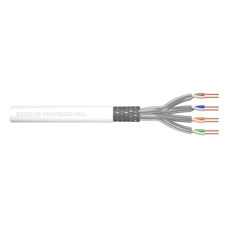 DIGITUS installation cable cat.7, S/FTP, Dca, AWG 26/1, LSOH, 305m, white, carton Kable, gniazda i wtyki/Kable sieciowe Your Sports Performance