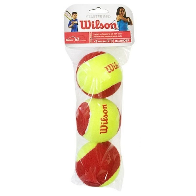 Wilson Starter Red Junior Tennis Balls 3 pcs Accessories/Balls/Tennis Your Sports Performance