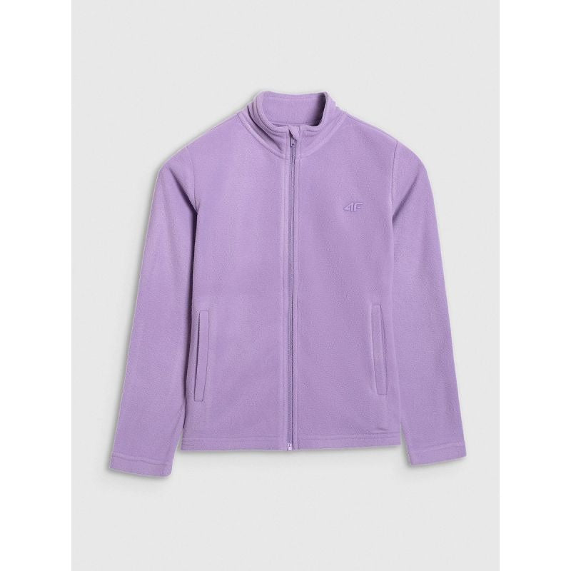 Girls’ Slim-Fit Fleece Jacket with Stand-Up Collar 4F 4FJRAW25TFLEF434-51S