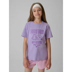 Girls' regular printed T-shirt 4F 4FJRAW26TTSHF4240-52S