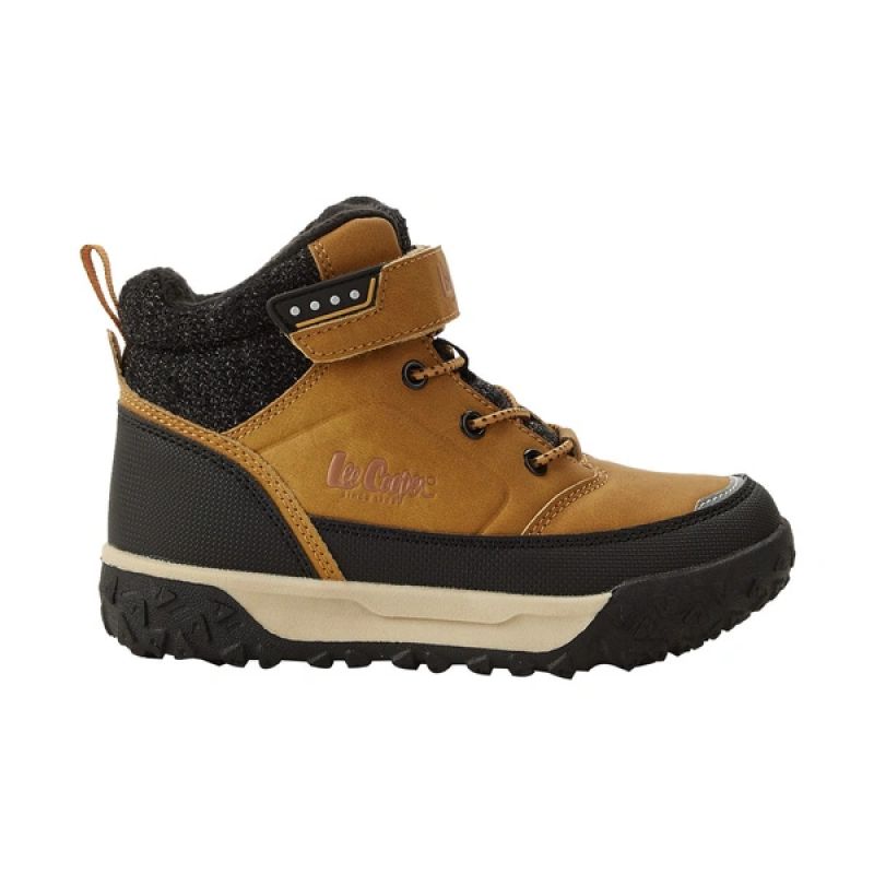 Lee Cooper brown ankle boots with Velcro closure