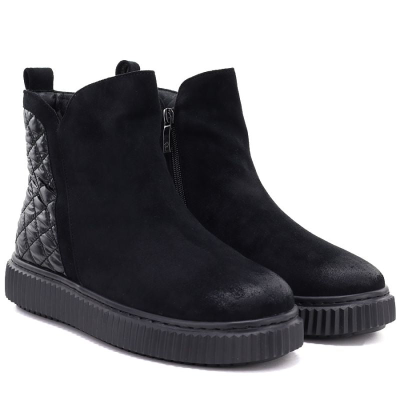 Women's insulated black ankle boots Potocki Z25-JE19365