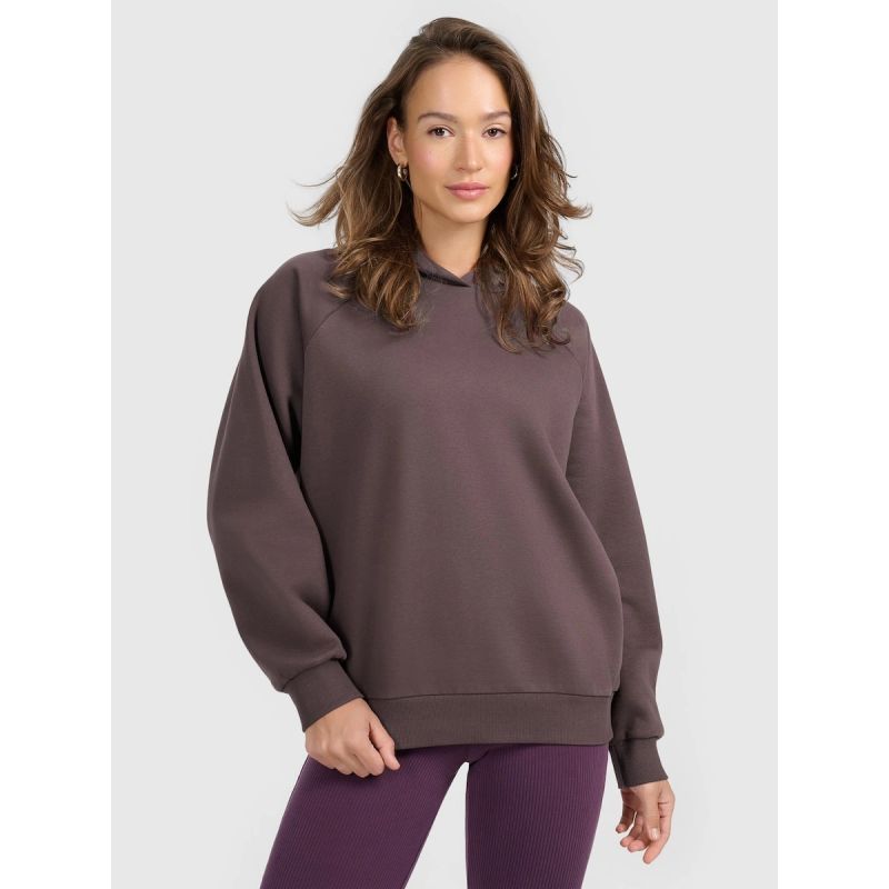 Women's sweatshirt with hood, open, 4F 4FRAW25TSWSF2775-82S 4f